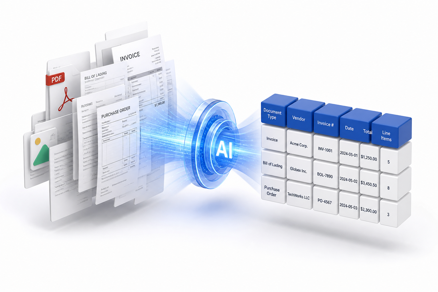 3D document intelligence turning PDFs into structured data